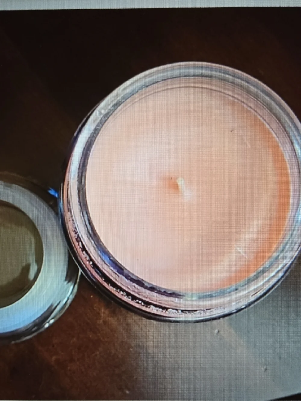Hanna's Candle Co. Mango Papaya Scented Glass Jar Candle Coral 20oz 5.5